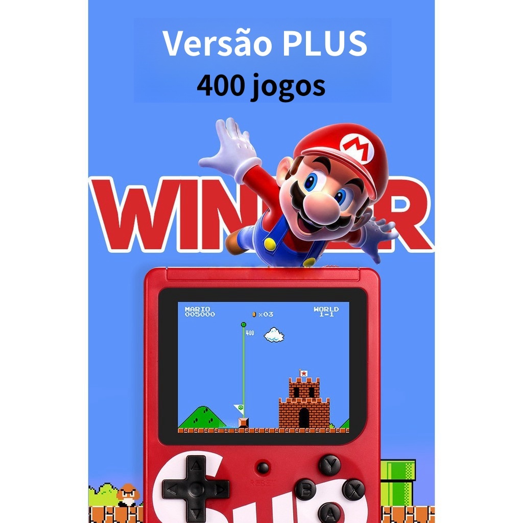 Mini Video Game Sup Game Box 400 Jogos Portátil - Imagem 4