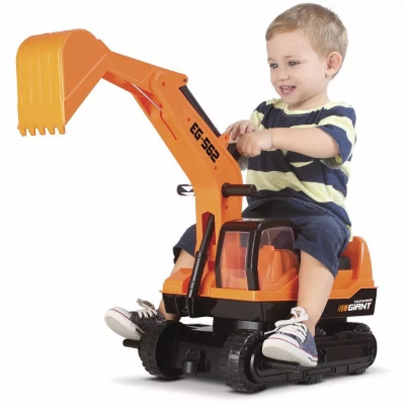 Trator Escavadeira Gigante Infantil Roma - Imagem 6