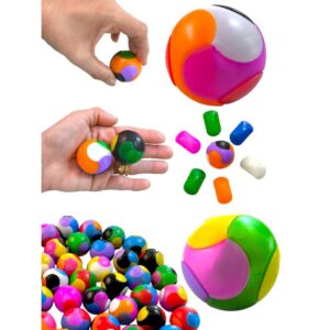 10 Bolinha Mágica De Montar Encaixar Brinquedo Infantil