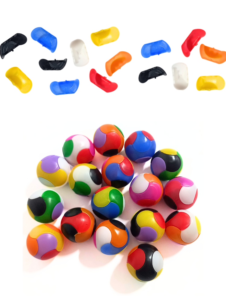 10 Bolinha Mágica De Montar Encaixar Brinquedo Infantil - Imagem 3