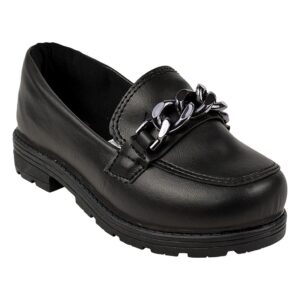 Sapato Mocassim Tratorado Infantil Feminino Oxford
