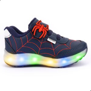 Tenis Infantil Masculino com Led - Homem Aranha
