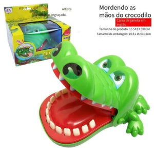 Jogo de desafio de brinquedo de crocodilo, dinossauro e rato