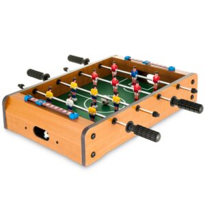 Totó Jogo de Futebol de Mesa Mini Pebolim de Madeira Bolas Infantil