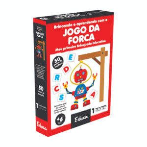 Jogo Educativo Forca de Madeira - Auxilia no Aprendizado da Escrita
