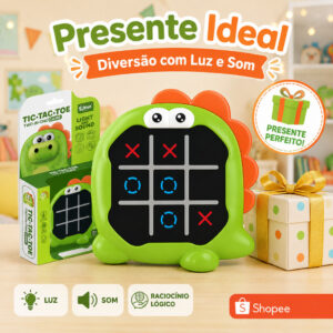 Jogo Da Velha Eletrônico Infantil Educativo Dino