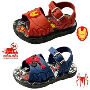 Kit 2 Pares Sandalias BABY Menino Personagens Papete Super Heroi