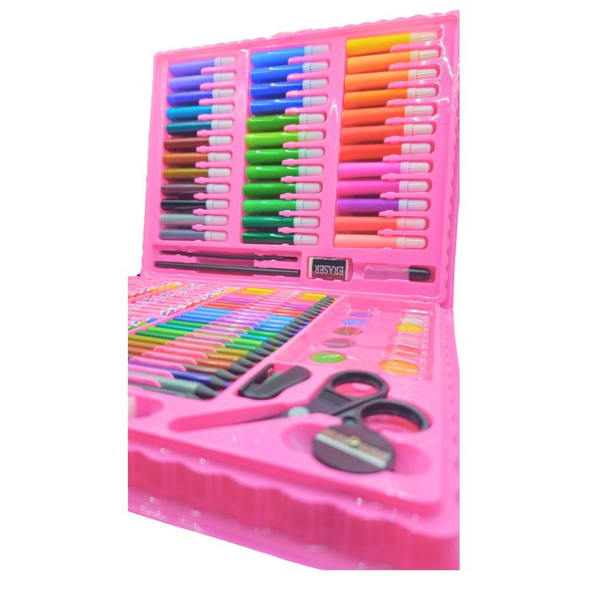 Maleta De Pintura Infantil Estojo 24/48/68150 Peças Para Colorir tema variado - Imagem 3