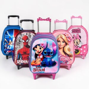 Mochila Rodinha Infantil Escolar Juvenil Reforçada