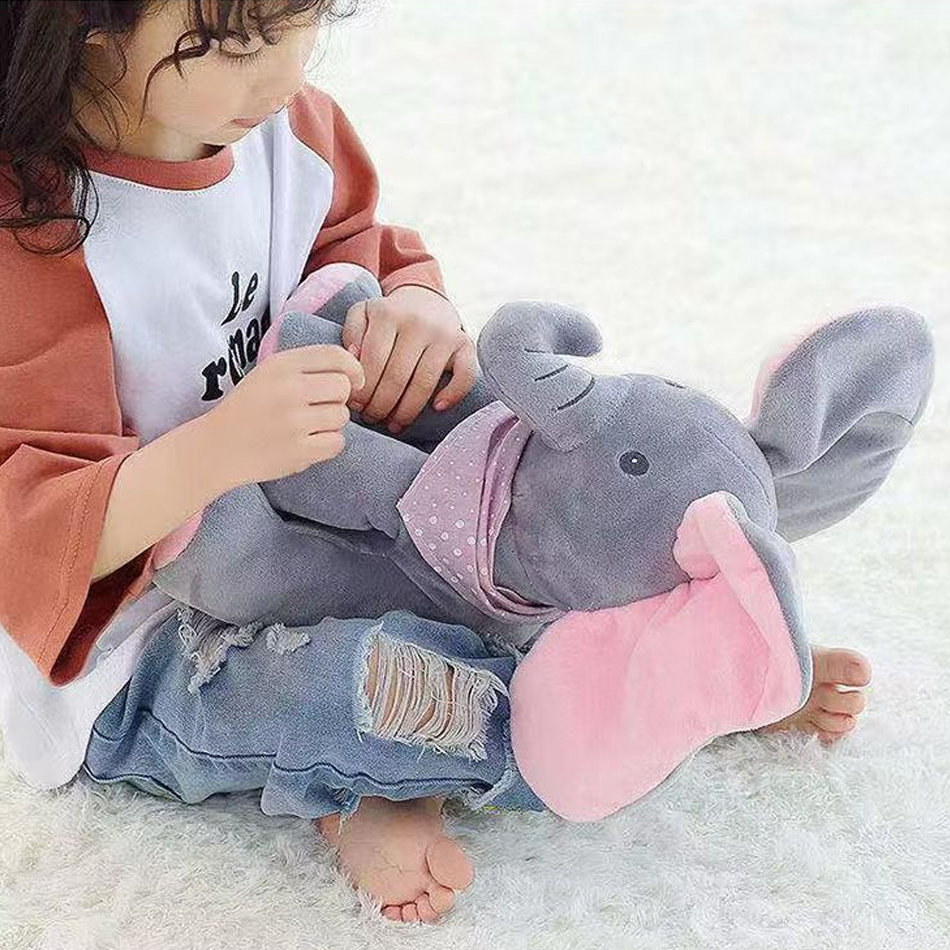 Elefante Cantor Animado com Orelhas, Brinquedo Elétrico Móvel - Imagem 3