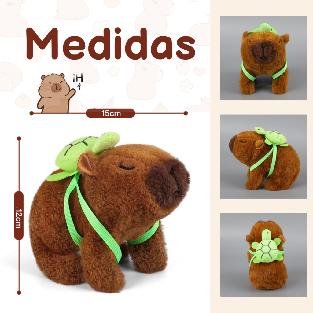 Brinquedo Pelúcia Capivara Anda, Faz Barulhos e Mexe - Imagem 2