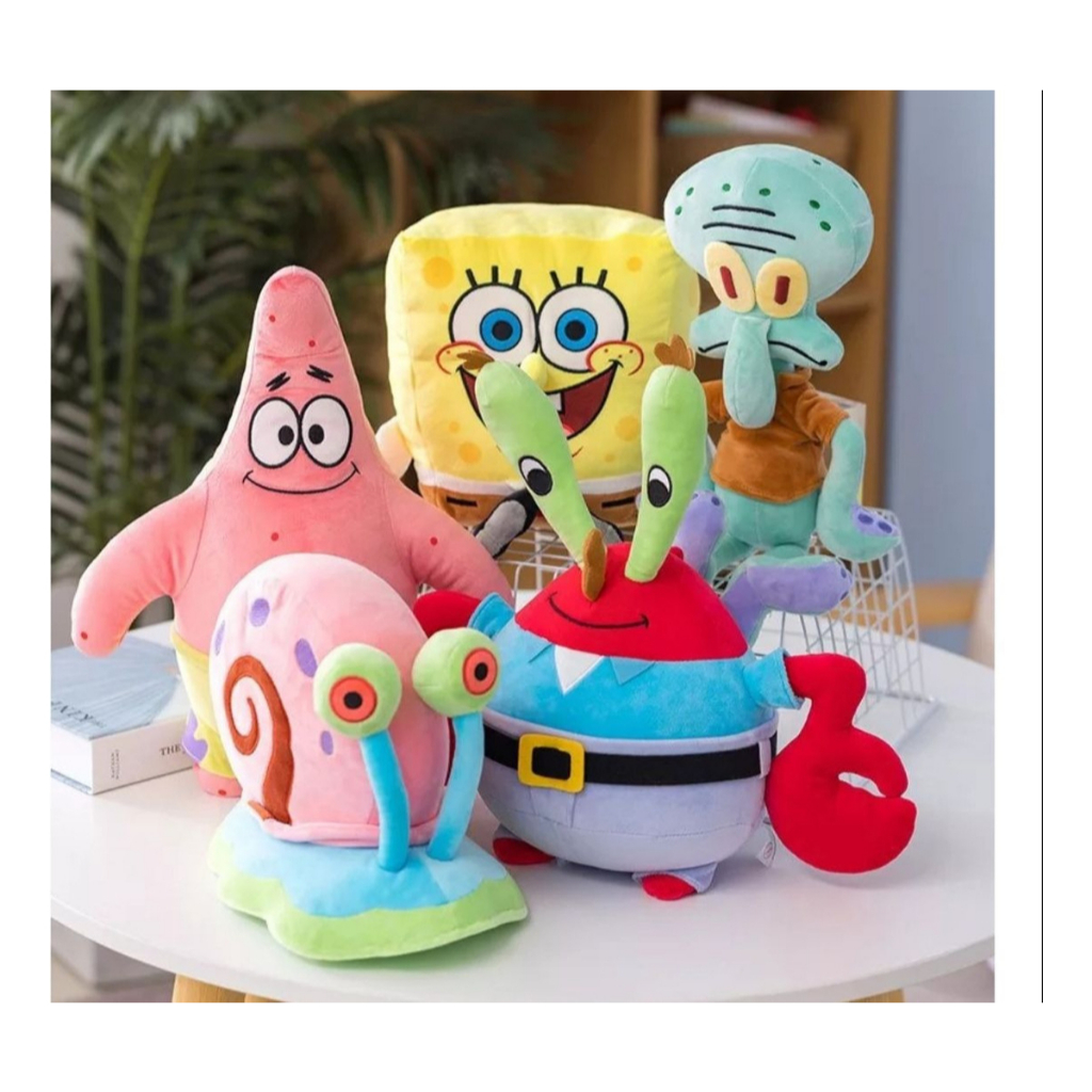 Boneco Pelúcia Bob Esponja Grande 30 cm - Imagem 4