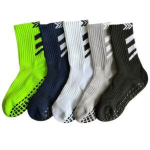 Kit Pares Meião de Futebol Esportiva Infantil Antiderrapante