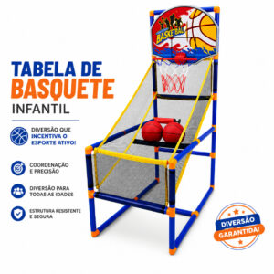 Tabela De Basquete Infantil Com 2 Bolas E Bomba De Ar - Mini Cesta Basquete