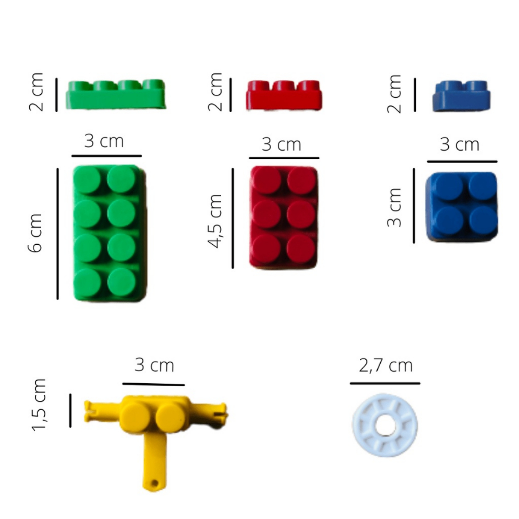 Blocos de Montar Brinquedo Infantil 308 peças - Imagem 3