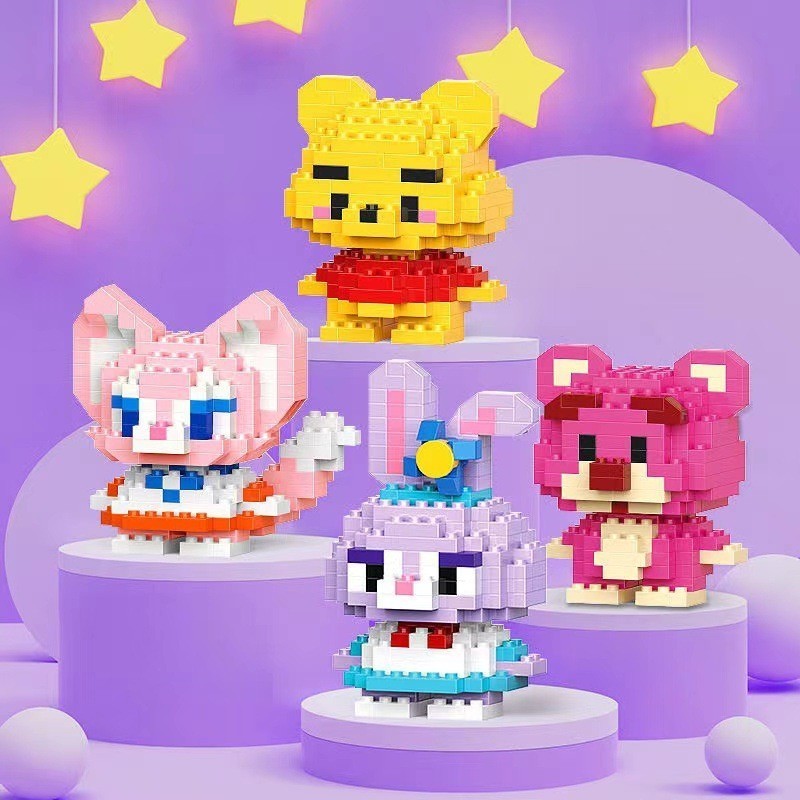 Blocos de montar Desenho Animado Brinquedo infantil Colecionável - Imagem 3