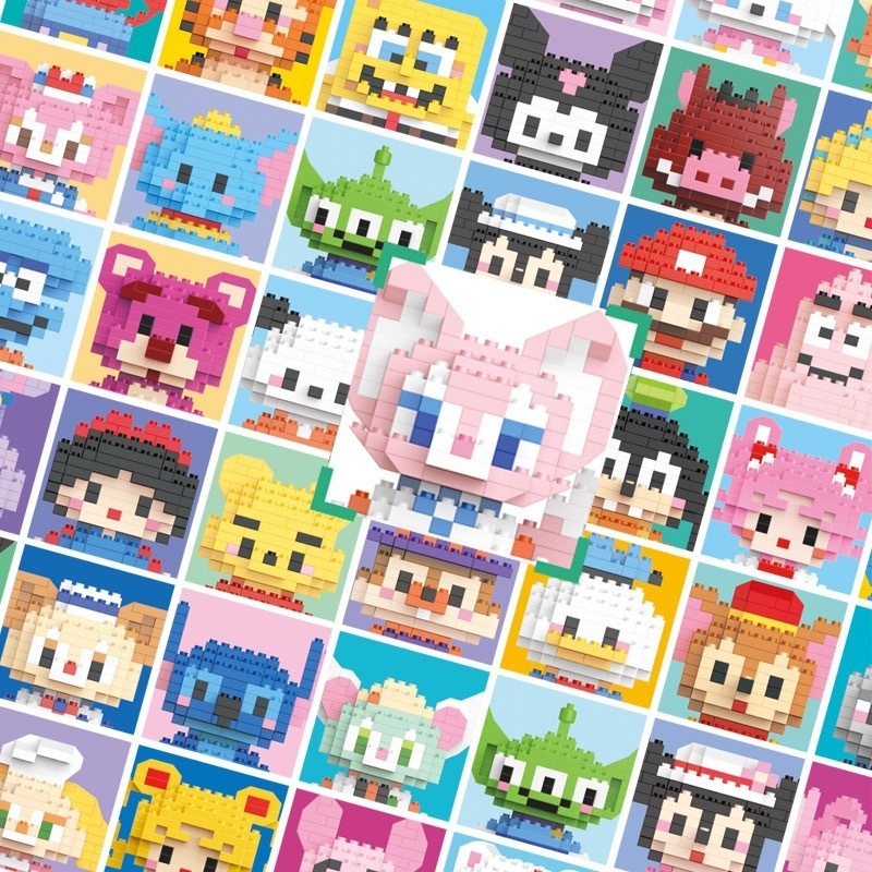 Blocos de montar Desenho Animado Brinquedo infantil Colecionável - Imagem 4