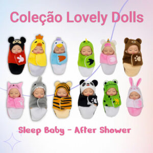Boneca Sleep Baby Reborn Dorminhoca Super Fofa Macia Infantil