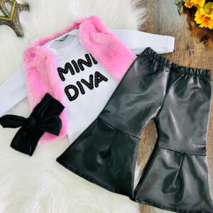 Conjunto Roupa Moda Bebê Menina Roupinha kit 4 peças luxo