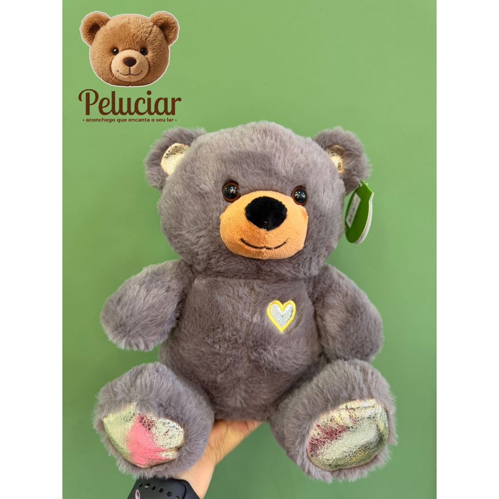 Ursinho de Pelúcia Premium 25cm | Super Macio, Antialérgico - Imagem 4
