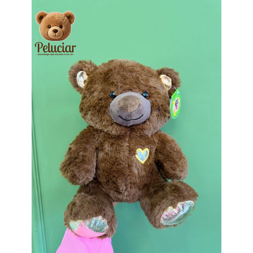 Ursinho de Pelúcia Premium 25cm | Super Macio, Antialérgico - Imagem 5