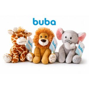Bichinho de Pelúcia Buba Antialérgico- Decoração Safari Para Bebê