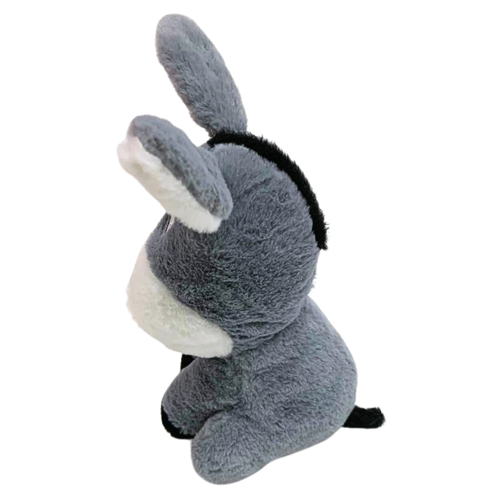 Pelúcia Burrinho Sentado Sorrindo Fofinho 20cm - Imagem 2