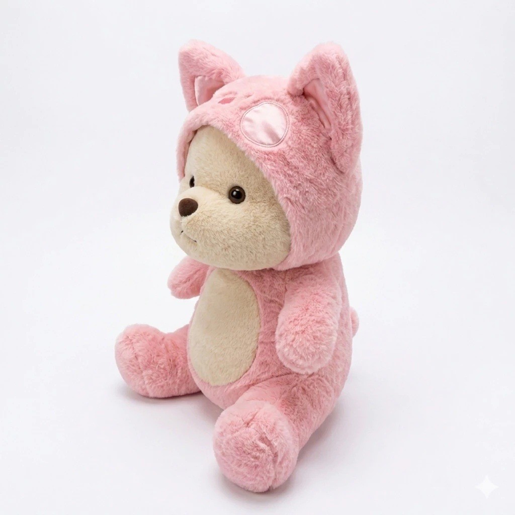Urso Pelúcia com capuz Lotso e Stitch - Imagem 4