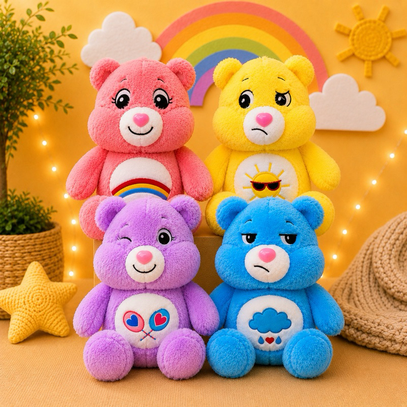 Pelúcia Ursinhos Carinhosos 25cm Super Macios Infantil Desenho Animado - Imagem 2