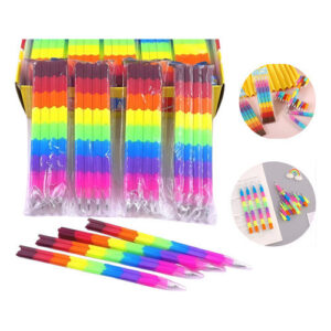 Kit 96 Lapis Criativas Lego Troca Ponta Escolar