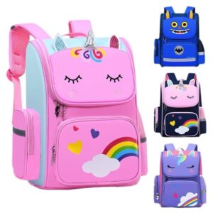 Mochila Grande Escolar Infantil De Unicórnio Com Bolsa De Lápis