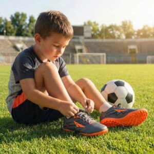 Chuteira Infantil para Society Menino Sola Costurada