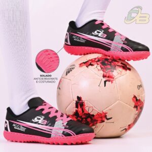 Chuteira Infantil Feminino Solado Colado E Costurado Salão E Society