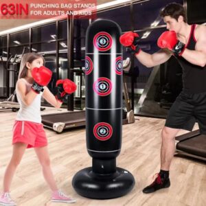 Saco Boxe Infantil Inflavel Joao Bobo C/ Bomba de Ar