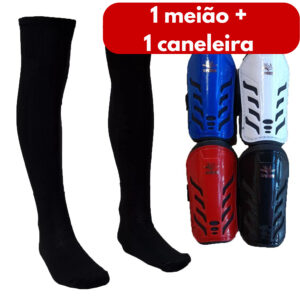Meião Infantil Futebol + Caneleira