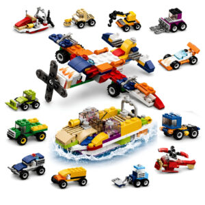 Blocos De Montar 315 Peças Carros 6 em 1 - Castela