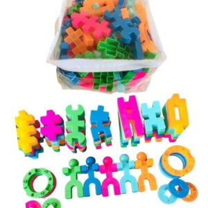 Blocos De Montar Multi Encaixes Brinquedo Educativos 100 peças