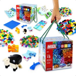Kit Blocos de Montar Conjunto Brinquedo Colorido Com Acessórios