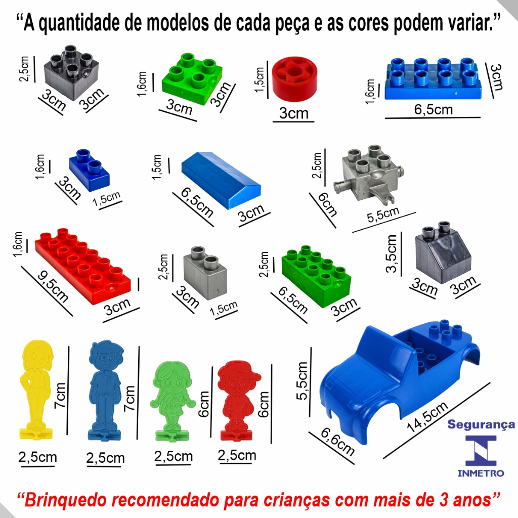 Blocos de Montar Grande Family Blocks 360 Peças - Imagem 2
