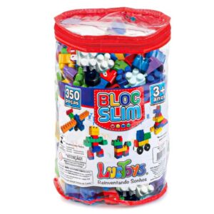Blocos de Montar 350 Peças Brinquedo Didatico Infantil Bloquinhos Educativos