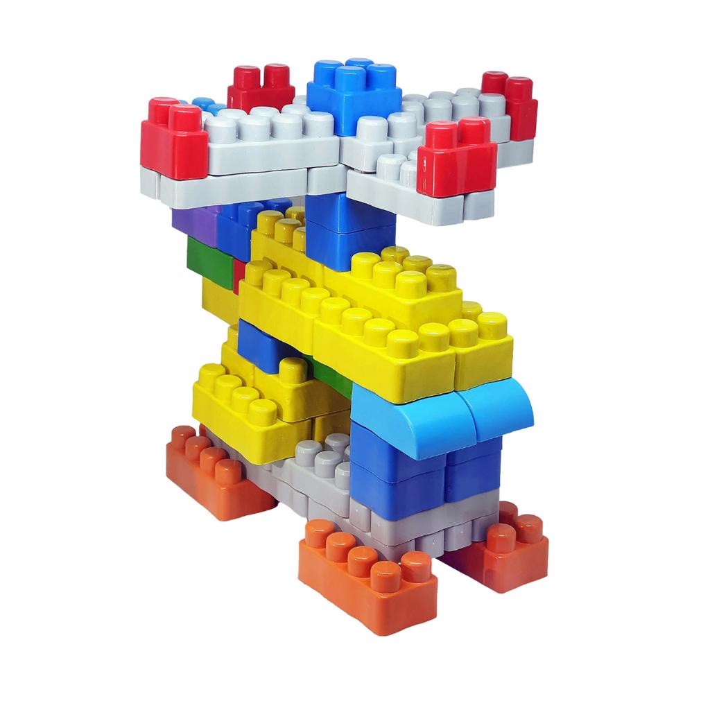 Blocos de Montar 350 Peças Brinquedo Didatico Infantil Bloquinhos Educativos - Imagem 3