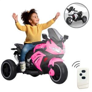 Triciclo Moto Elétrica Infantil com Controle Remoto